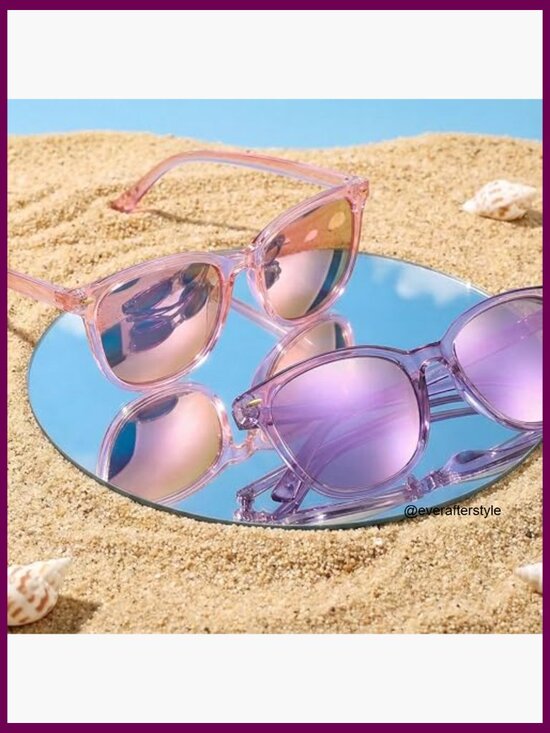 Polarized Mirrored Sunglasses with UV400 Protection Oversized Square Frame main image 7